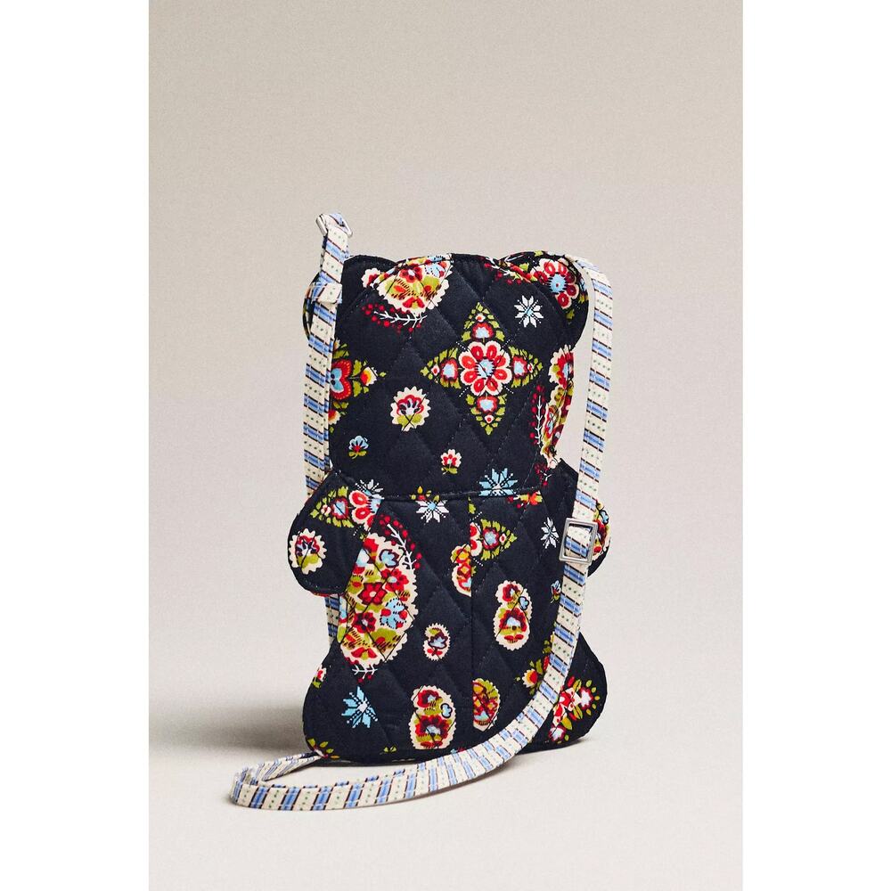 ANTHROPOLOGIE x VERA BRADLEY Classic Bear Crossbody diamond patchwork northstar - Picture 3 of 4